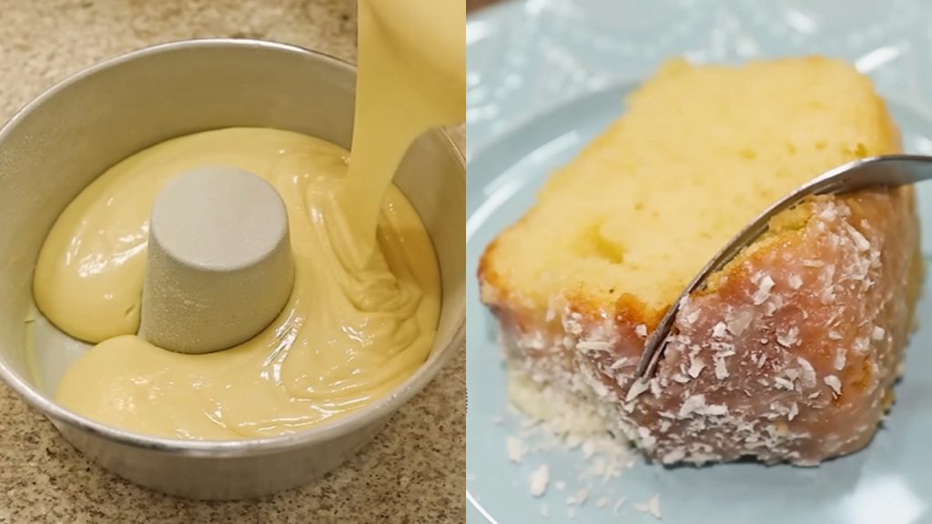 Este é o melhor e mais fofinho bolo de coco que você irá provar: aprenda receita!