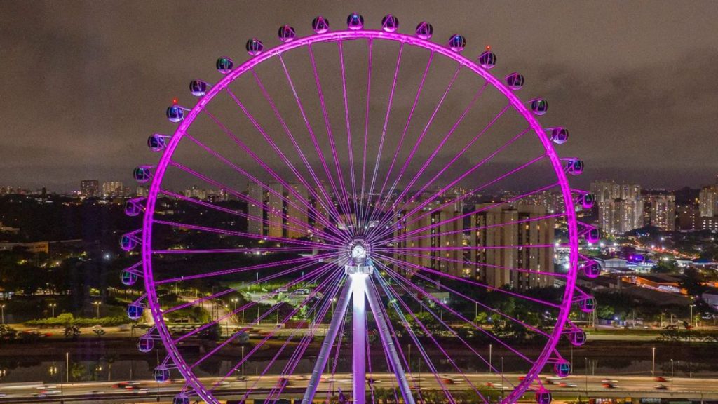 Maior roda-gigante da América Latina é inaugurada nesta sexta em SP