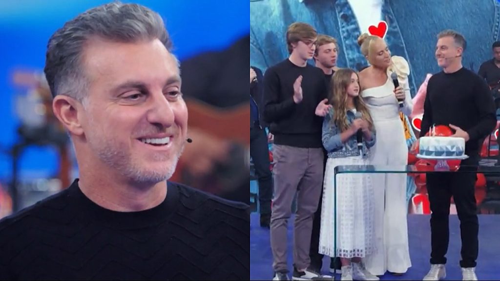 Aniversariante, Luciano Huck ganha surpresa de familiares ao vivo